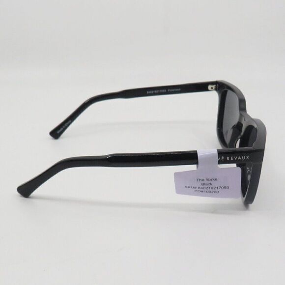 Prive Revaux The Yorke New Polarized Black/Grey Square Sunglasses - Picture 7 of 10